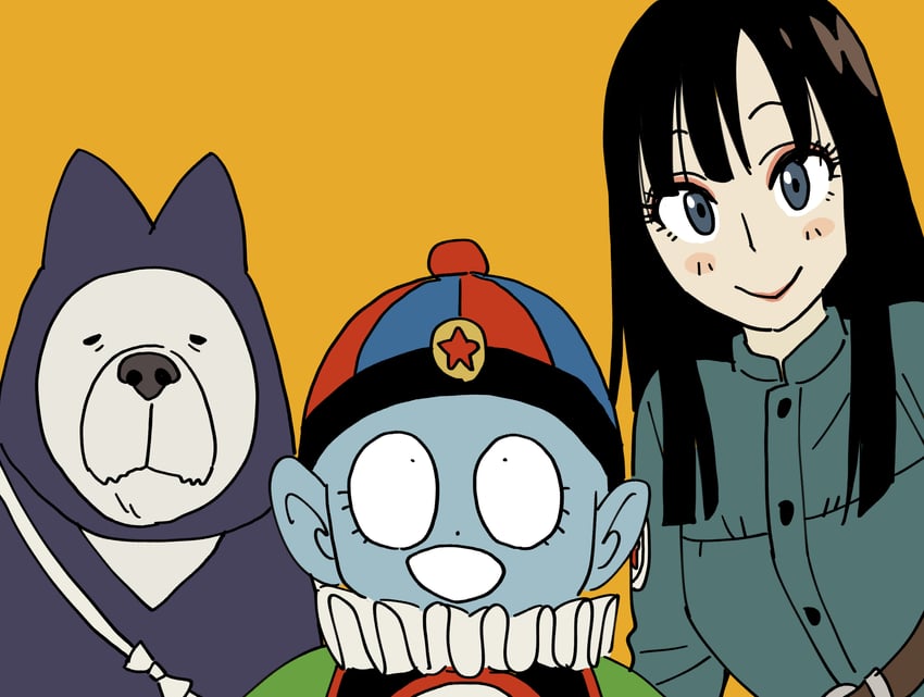 yor briar, anya, bond, mai, pilaf, and 1 more (dragon ball and 1 more) drawn by endou_tatsuya