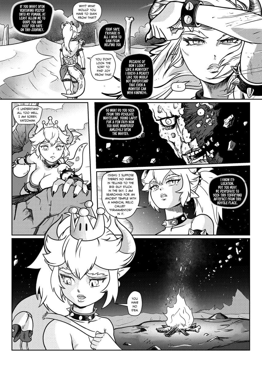 bowsette (mario and 1 more) drawn by tony_kuusisto