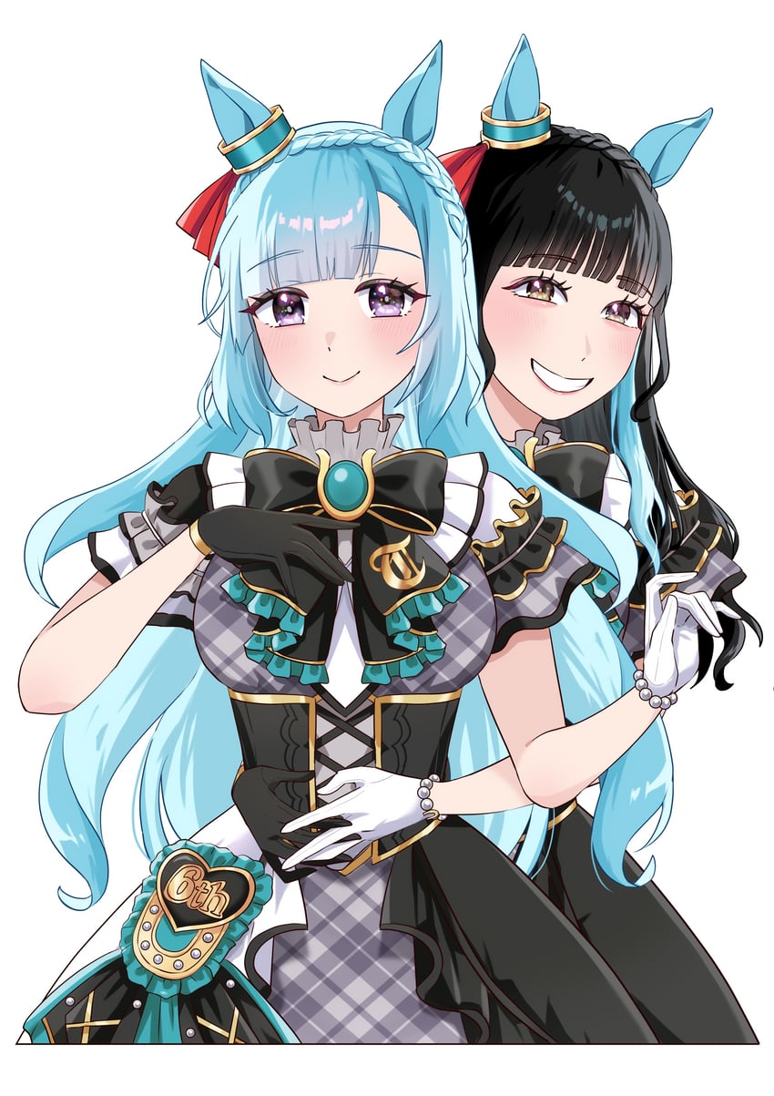 mejiro ardan and aizawa saya (umamusume and 1 more) drawn by nitsutomeo_shinobu