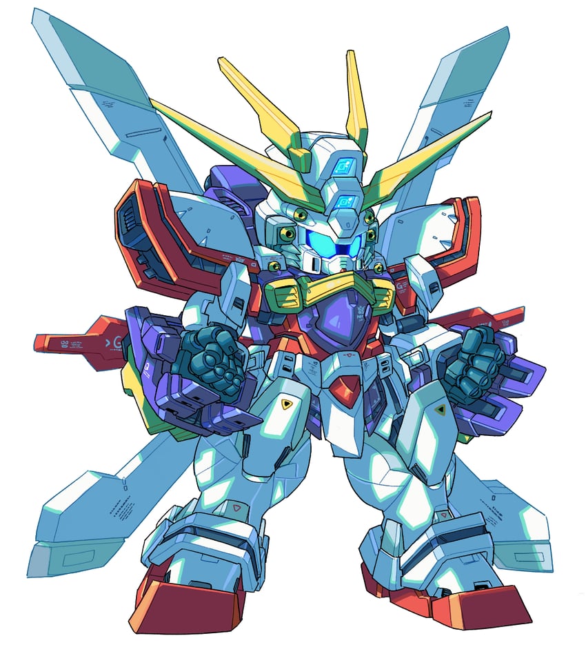 god gundam (gundam and 2 more) drawn by haiteku_reibou