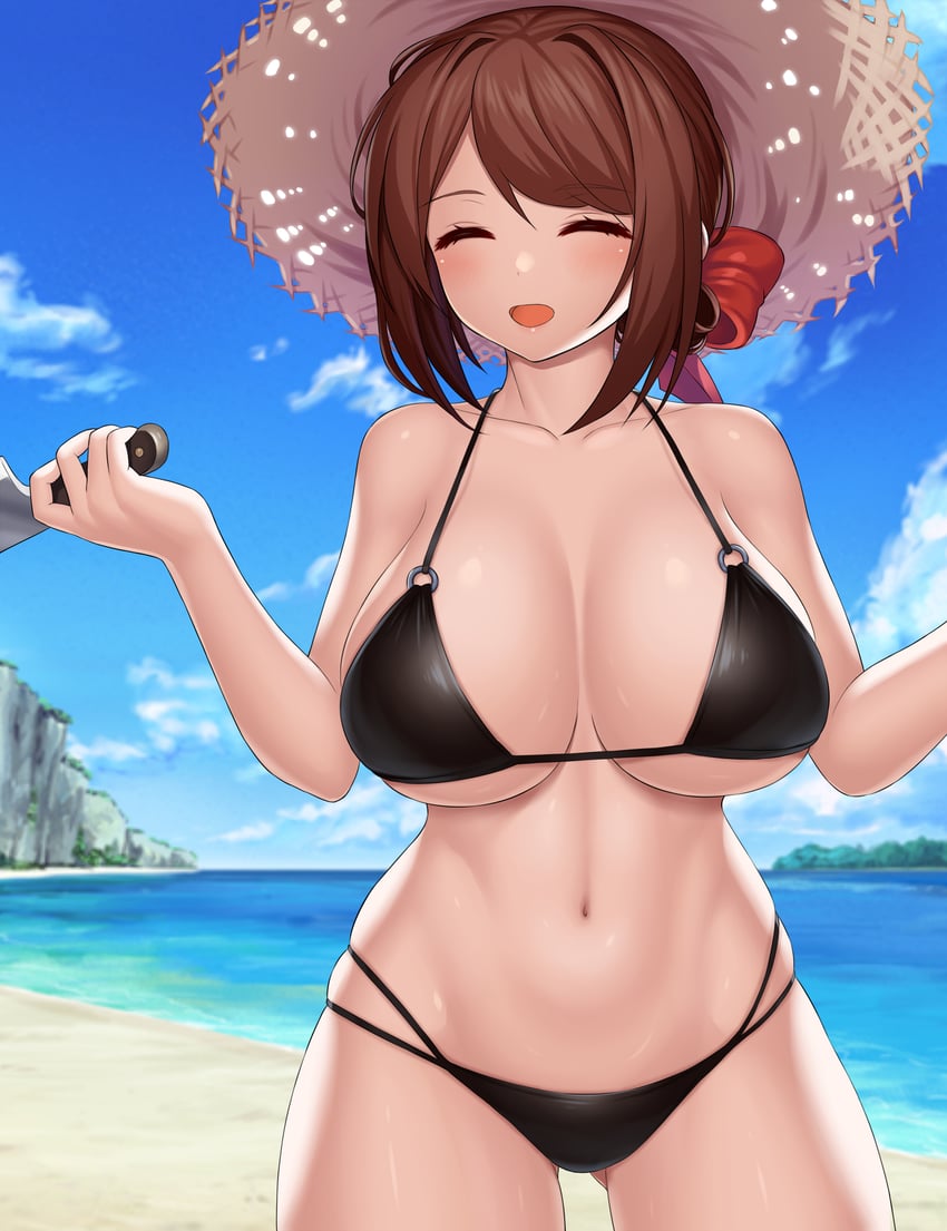 summer innkeeper loraine (guardian tales) drawn by asamura_hiori and sai_gakai