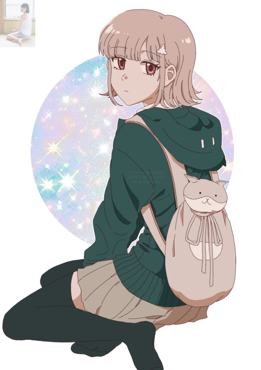 nanami chiaki (danganronpa and 1 more) drawn by tansug_(tansuk88)