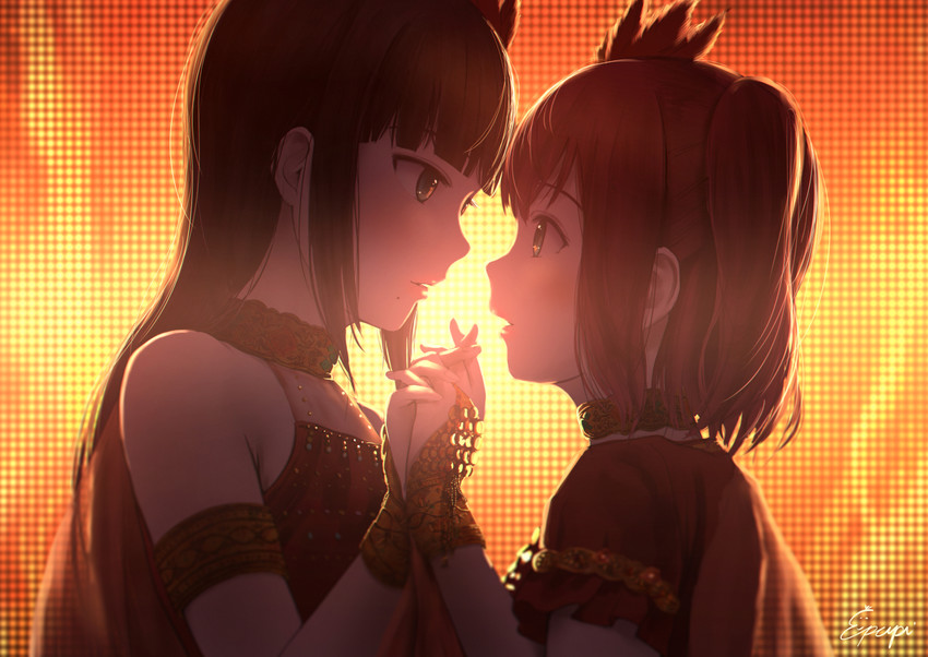 kurosawa dia and kurosawa ruby (love live! and 1 more) drawn by papi_(papiron100)