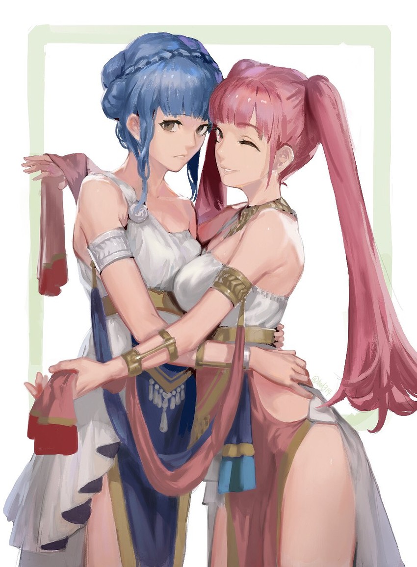 hilda valentine goneril and marianne von edmund (fire emblem and 1 more) drawn by had_(had314)