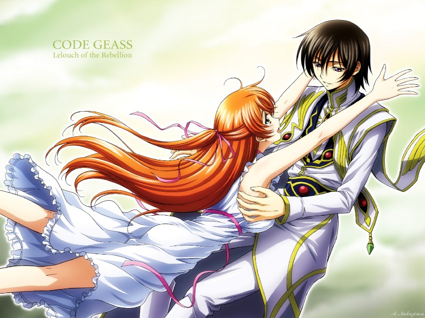 lelouch vi britannia and shirley fenette (code geass) drawn by nakajima_akihiko