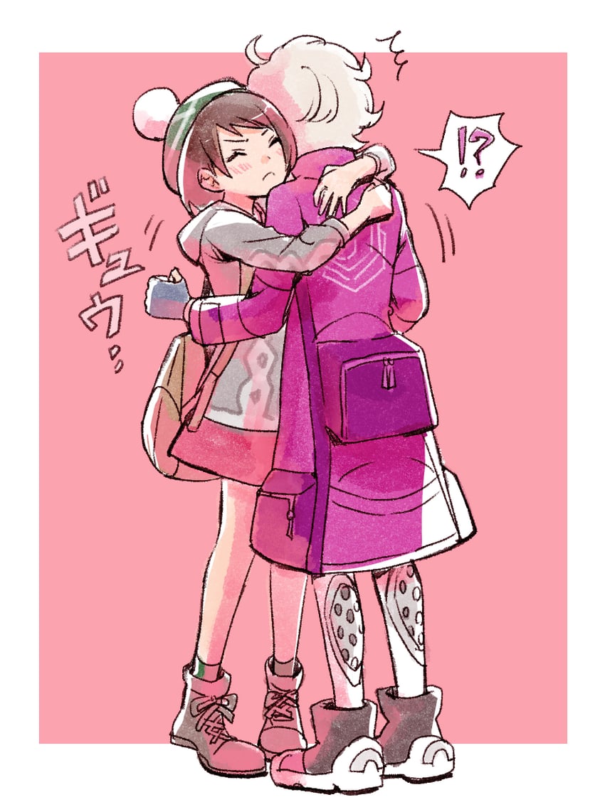 gloria and bede (pokemon and 1 more) drawn by doromame