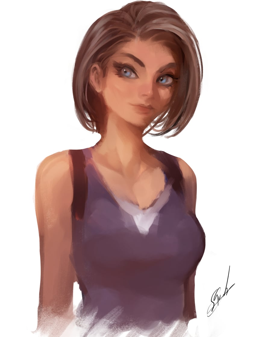 jill valentine (resident evil and 2 more) drawn by orion-m