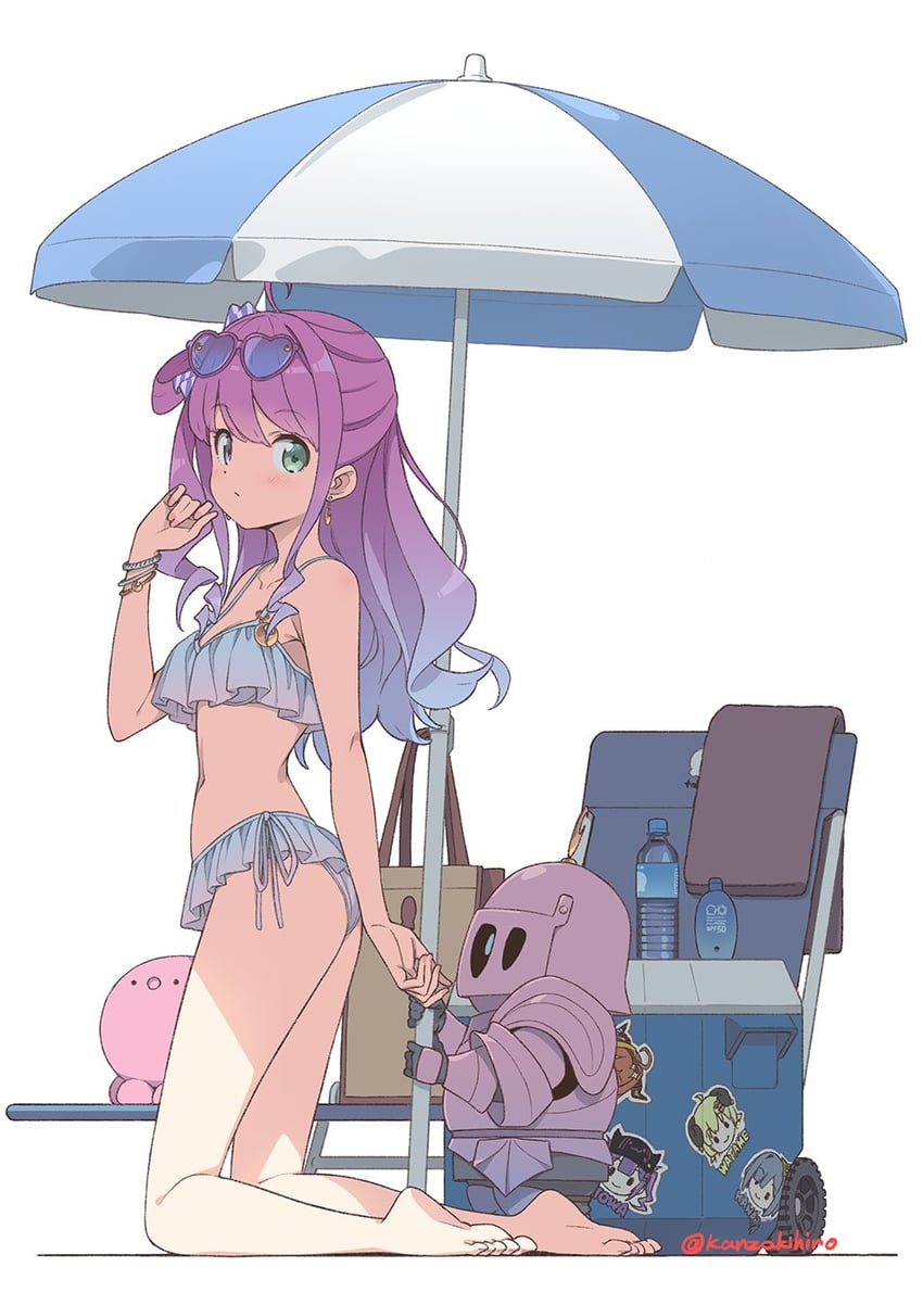 tokoyami towa, amane kanata, kiryu coco, tsunomaki watame, himemori luna, and 1 more (hololive) drawn by kanzaki_hiro