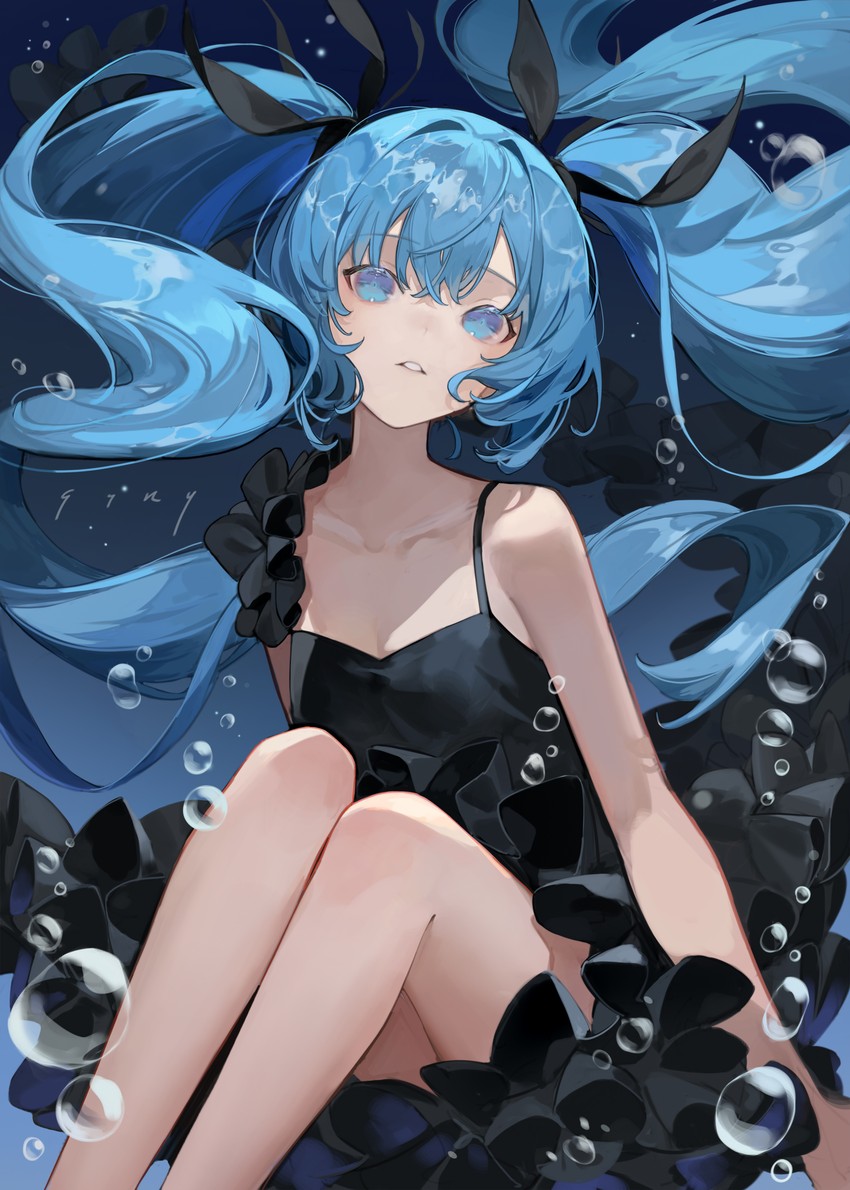 hatsune miku (vocaloid and 1 more) drawn by chyoel