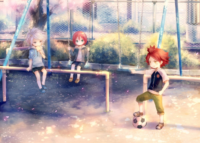 kiyama hiroto, nagumo haruya, and suzuno fuusuke (inazuma eleven) drawn by onineko