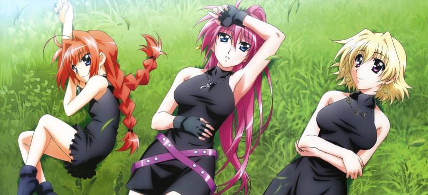 vita, signum, shamal, graf eisen, laevatein, and 1 more (lyrical nanoha and 4 more) drawn by hashimoto_takayoshi