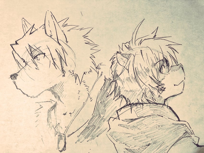 kouya aotsuki and shun kodori (morenatsu) drawn by indeigo15