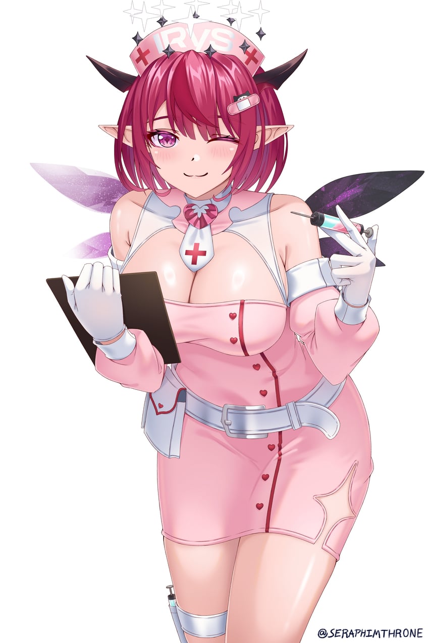 irys (hololive and 2 more) drawn by seraphim_throne