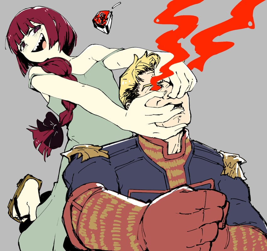 hiroi kikuri and homelander (bocchi the rock! and 1 more) drawn by archives.gokulism