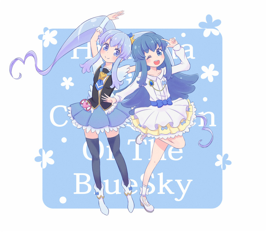 shirayuki hime and cure princess (precure and 1 more) drawn by check_(check_book)