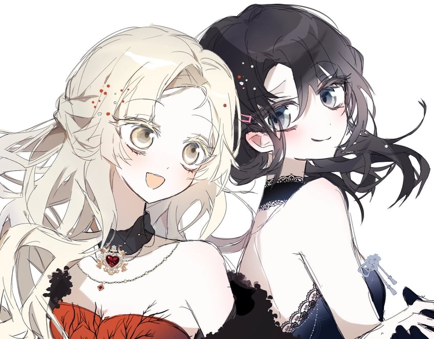 tsurumaki kokoro and okusawa misaki (bang dream!) drawn by sounha_2