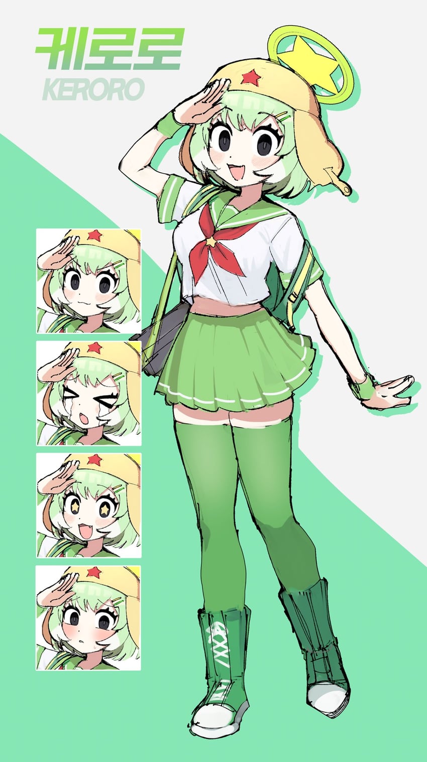 keroro (kemono friends and 1 more) drawn by batrobin_k