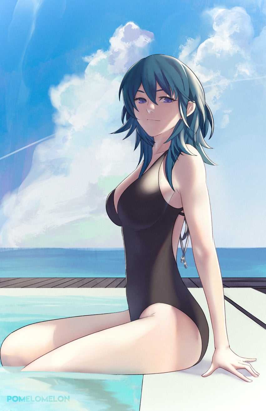 female byleth (fire emblem and 1 more) drawn by pomelomelon