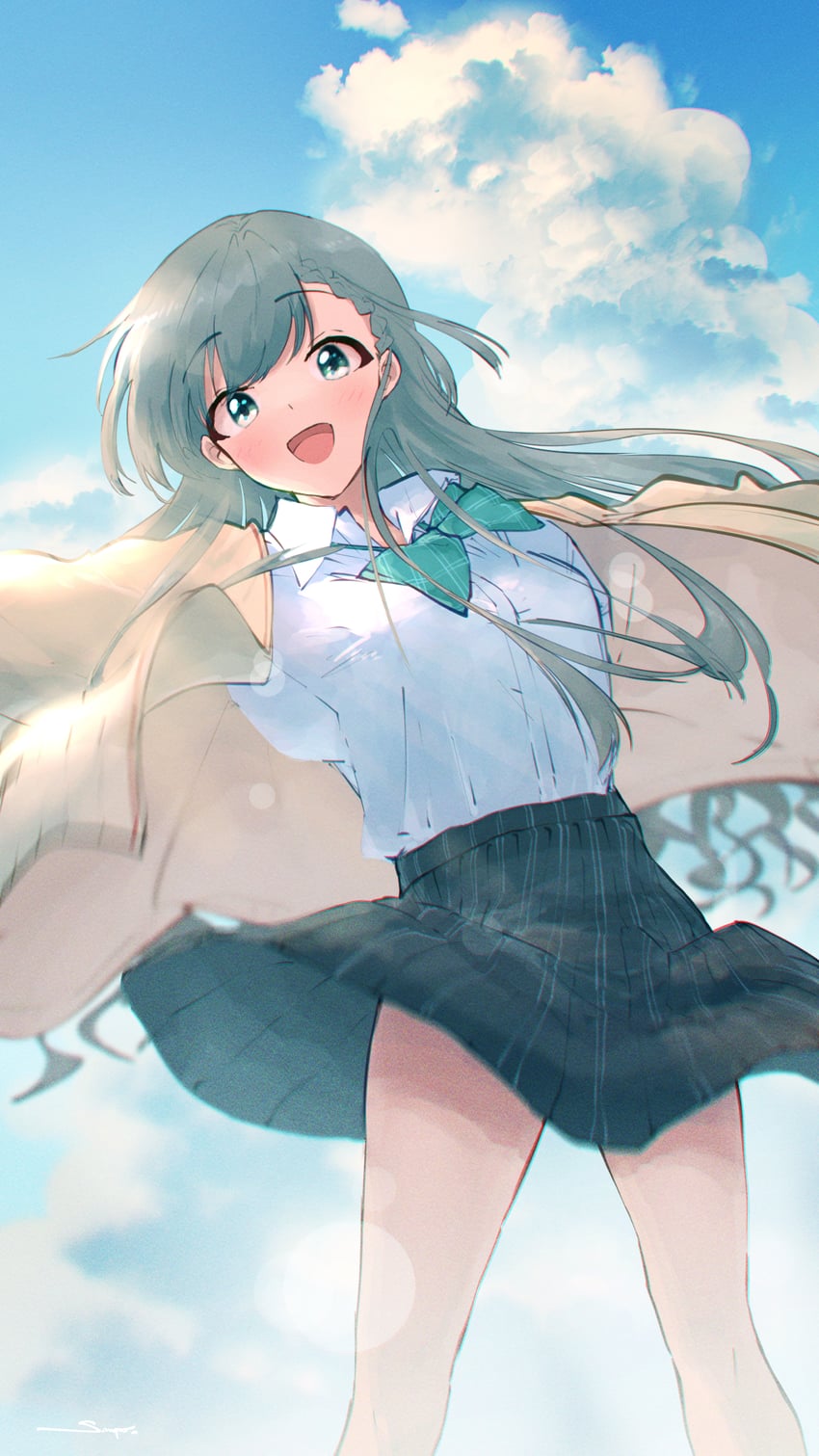 hisakawa hayate (idolmaster and 2 more) drawn by sanpo_(sanpo_1027)
