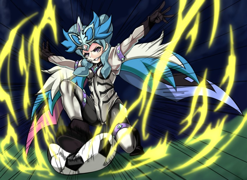 beta (inazuma eleven and 2 more) drawn by k@non