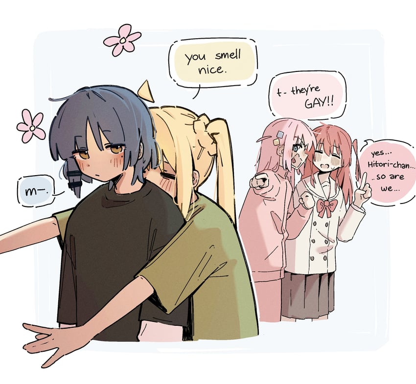 gotoh hitori, kita ikuyo, ijichi nijika, and yamada ryo (bocchi the rock!) drawn by machuuu68