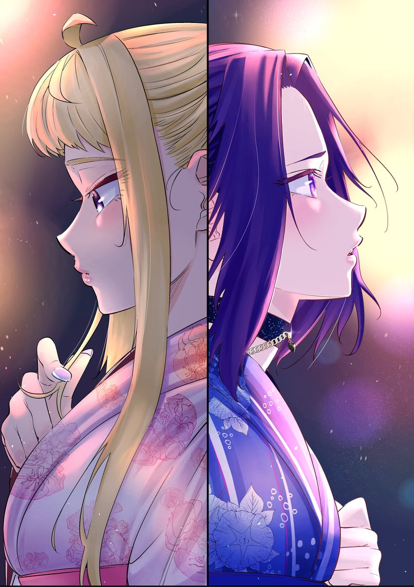 fuyuki minami and akino sayuri (dosanko gal wa namaramenkoi) drawn by ikada_kai