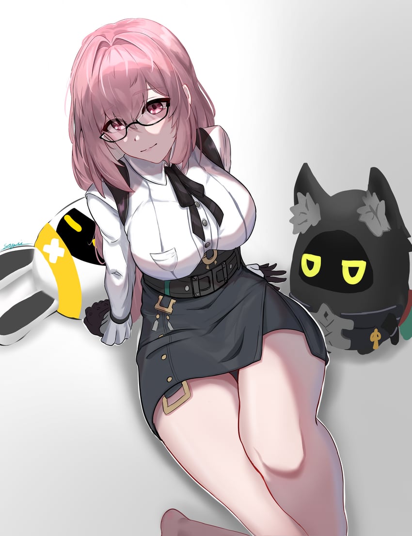 hoshimi miyabi, tsukishiro yanagi, and miyaboo (zenless zone zero) drawn by soyii