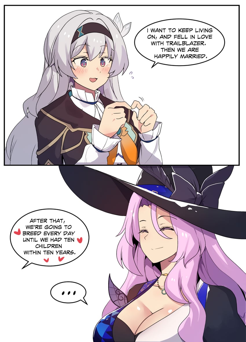 firefly and jade (honkai and 1 more) drawn by hinghoi