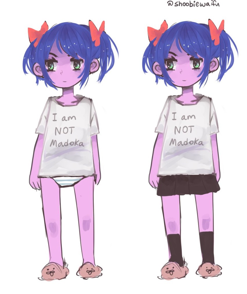 gondola and bury pink gril (mahou shoujo madoka magica and 1 more) drawn by shoobiewaifu