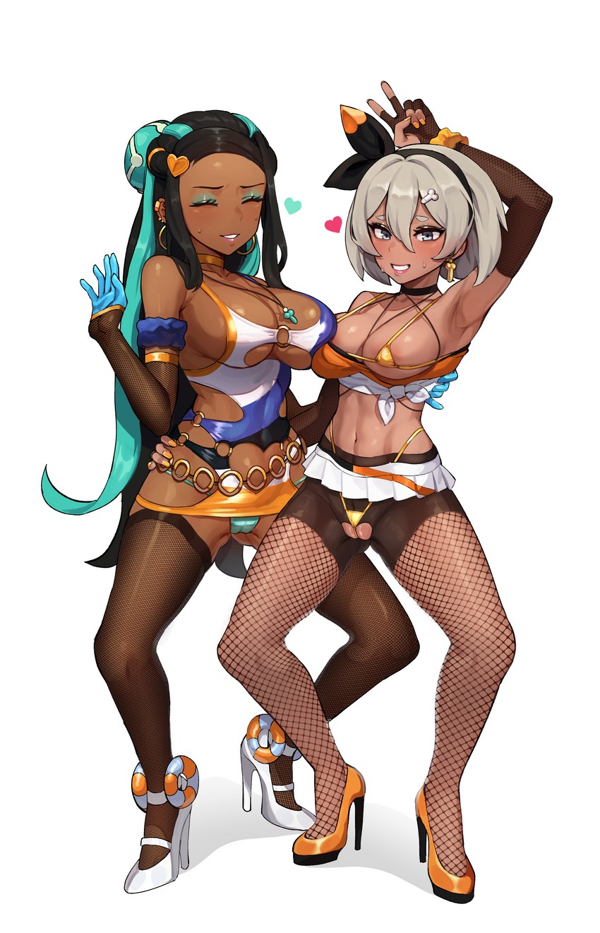 nessa and bea (pokemon and 1 more) drawn by 5t_(5t_000)