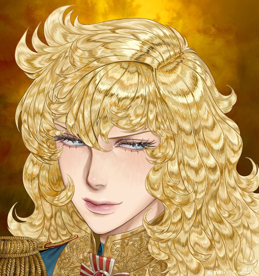 oscar francois de jarjayes (versailles no bara) drawn by mechimun_jojo