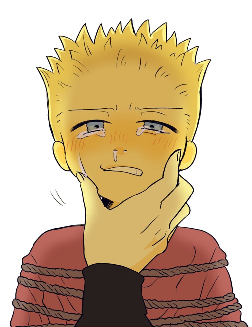 bart simpson, sideshow bob, and takakura yuka (the simpsons) drawn by chawako_(spchawanmushi)