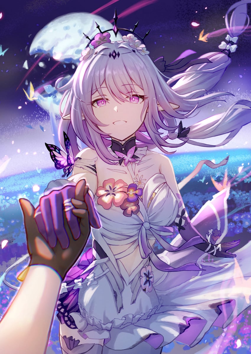 trailblazer, stelle, and castorice (honkai and 1 more) drawn by isome