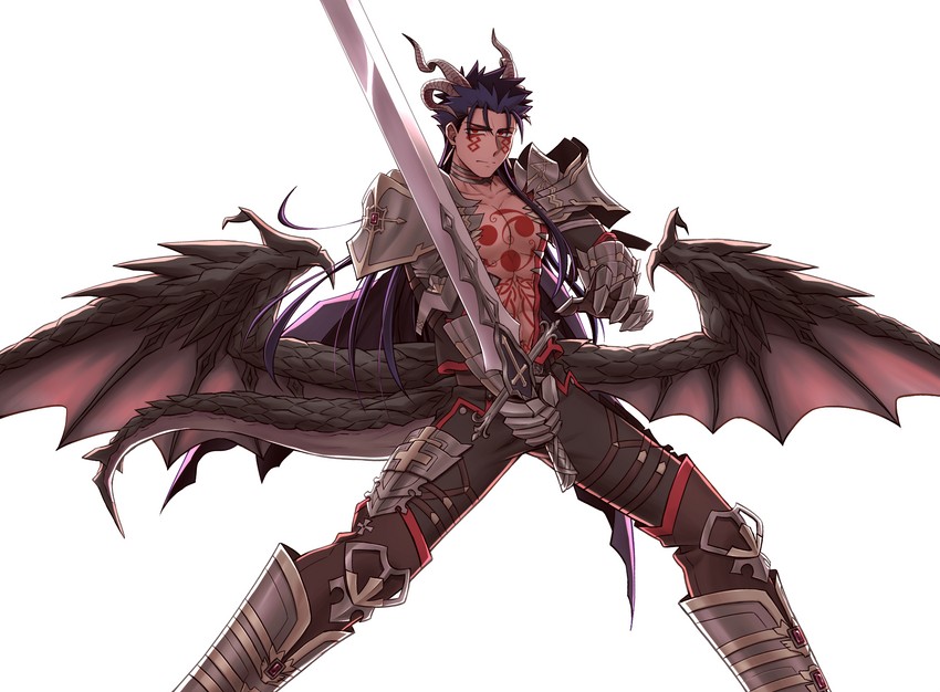 cu chulainn, cu chulainn alter, and siegfried (fate and 2 more) drawn by axtame