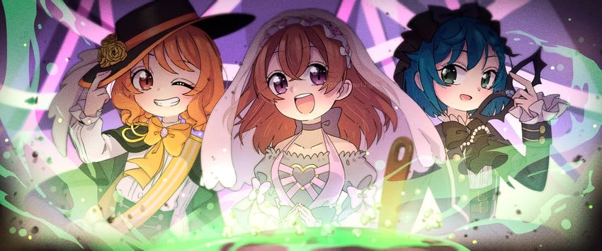 sora harewataru, nijigaoka mashiro, nagomi yui, yuunagi tsubasa, fuwa kokone, and 1 more (precure and 2 more) drawn by poma123poma