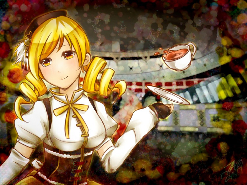 tomoe mami (mahou shoujo madoka magica) drawn by taco_(qqtacotacoqq)