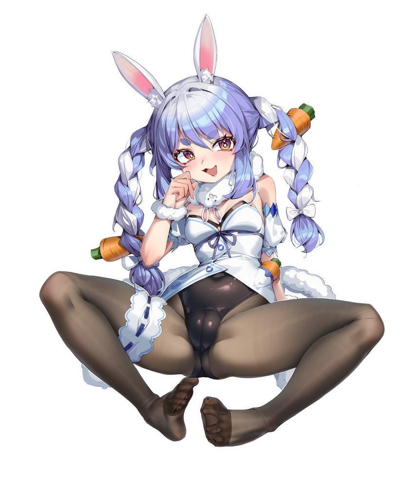 usada pekora and don-chan (hololive) drawn by aiza-ku