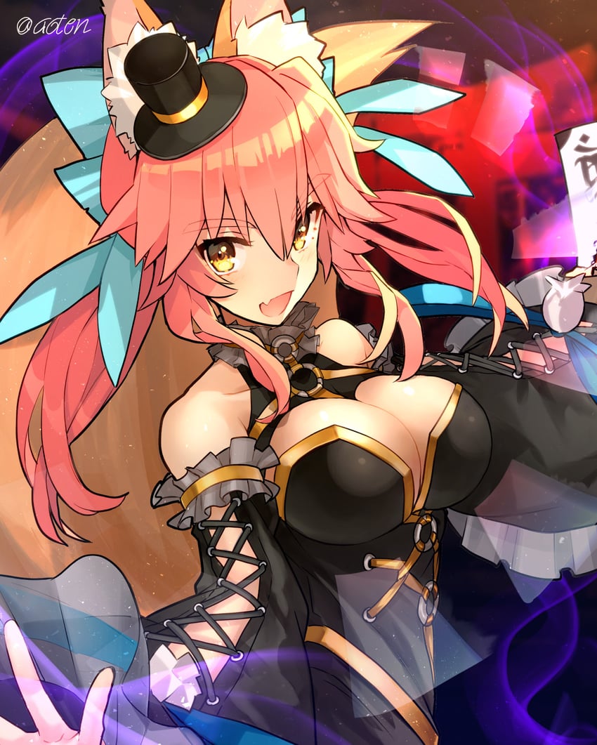 tamamo and tamamo no mae (fate and 2 more) drawn by aoten_(aoiroarekore)