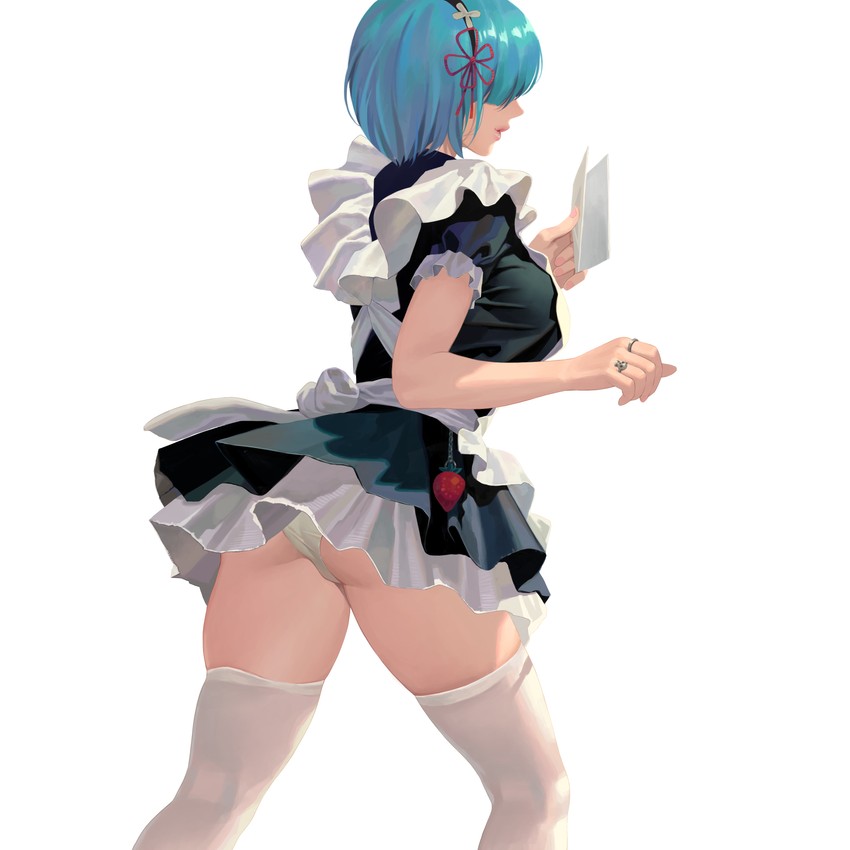 rem (re:zero kara hajimeru isekai seikatsu) drawn by hongcasso