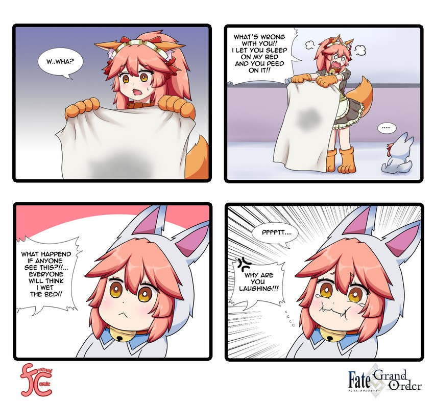 tamamo, tamamo cat, and fou (fate and 1 more) drawn by keita_naruzawa