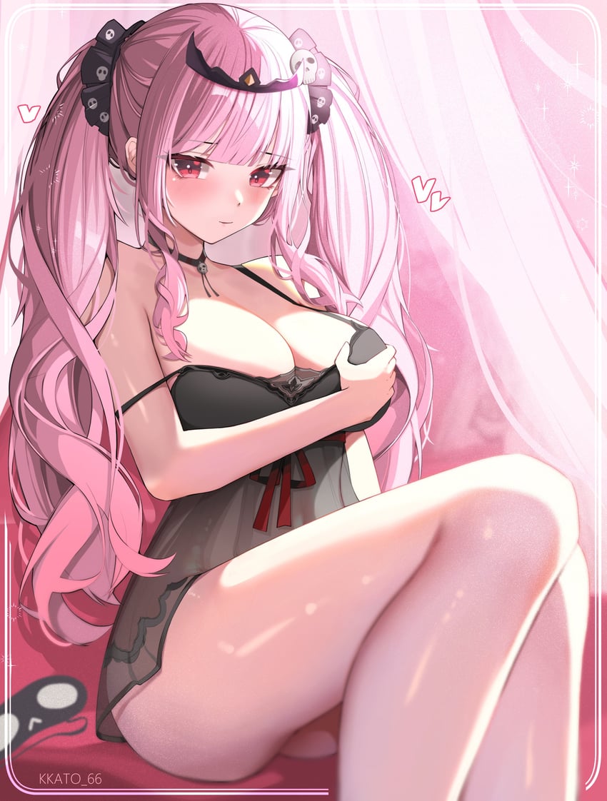 mori calliope (hololive and 1 more) drawn by kkato