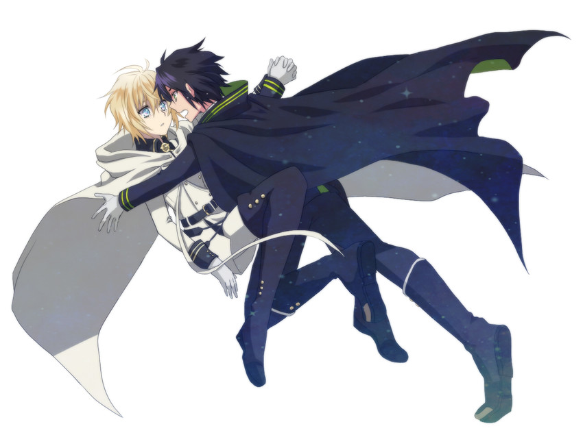 hyakuya yuuichirou and hyakuya mikaela (owari no seraph) drawn by mizuno_(gcdmw)