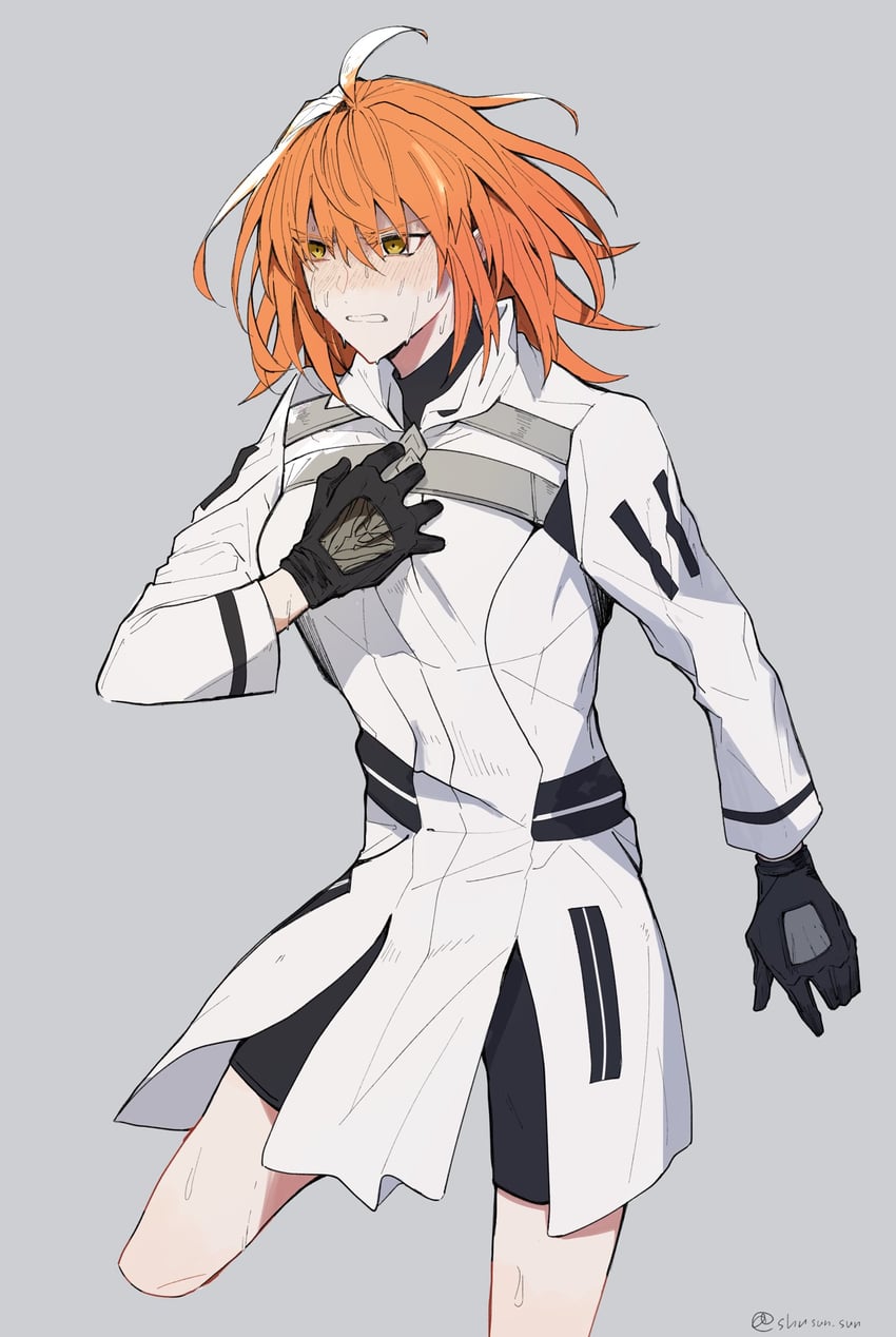 fujimaru ritsuka (fate and 1 more) drawn by shusun_sun