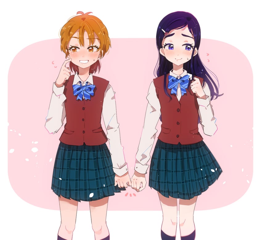 misumi nagisa and yukishiro honoka (precure and 1 more) drawn by inaba_yuzuha