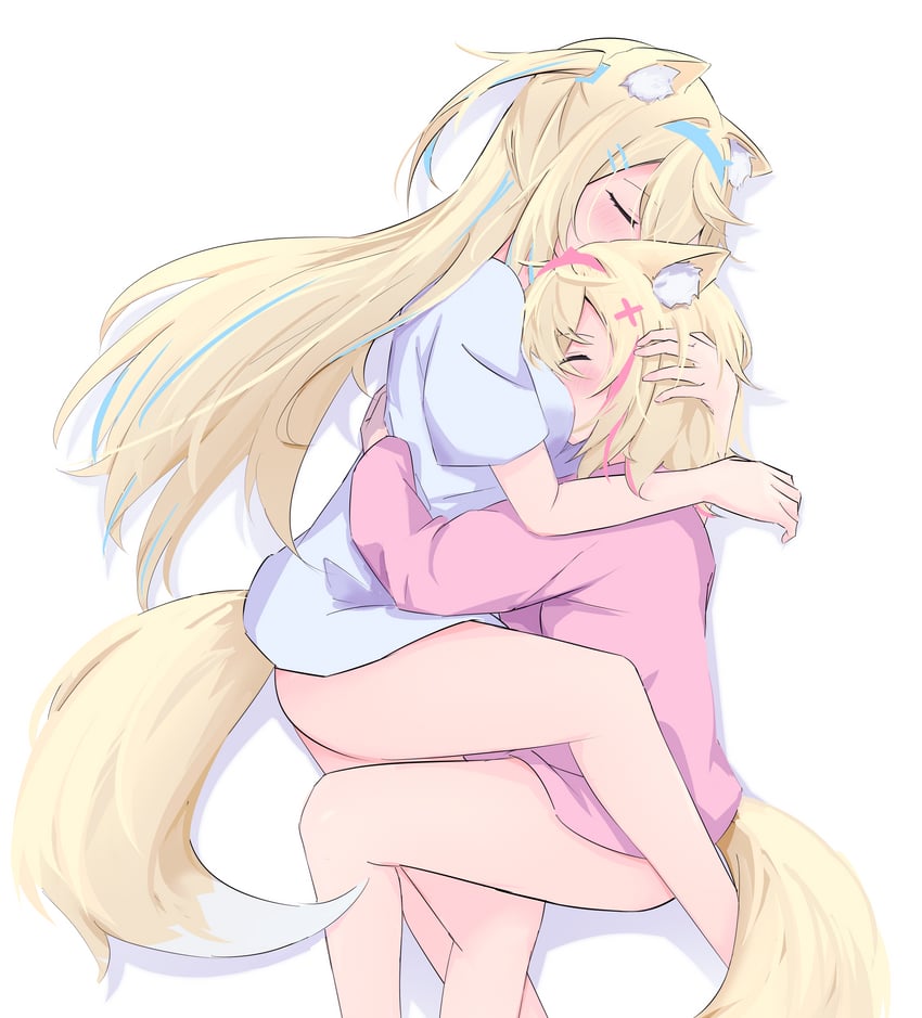 fuwawa abyssgard and mococo abyssgard (hololive and 1 more) drawn by enderslimek