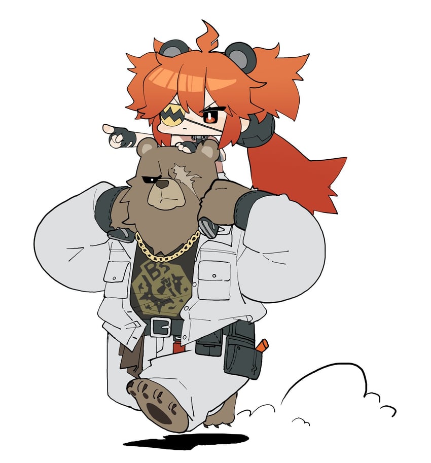koleda belobog and ben bigger (zenless zone zero) drawn by gachop99