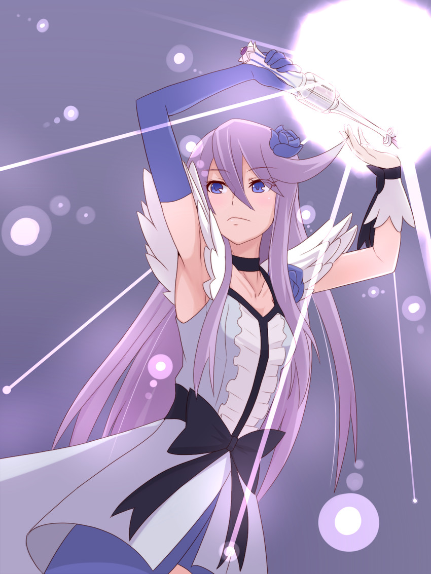 tsukikage yuri and cure moonlight (precure and 1 more) drawn by unpale