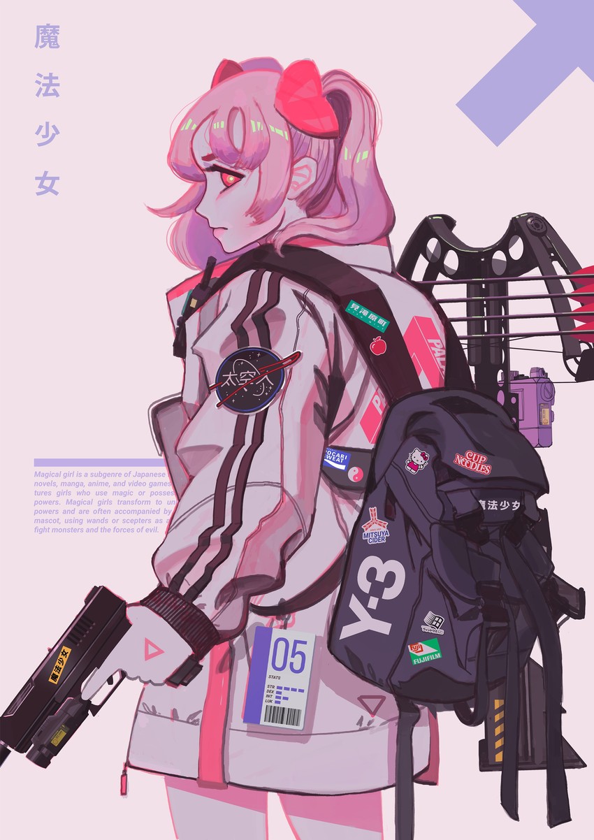 kaname madoka and hello kitty (mahou shoujo madoka magica and 5 more) drawn by instant_onion