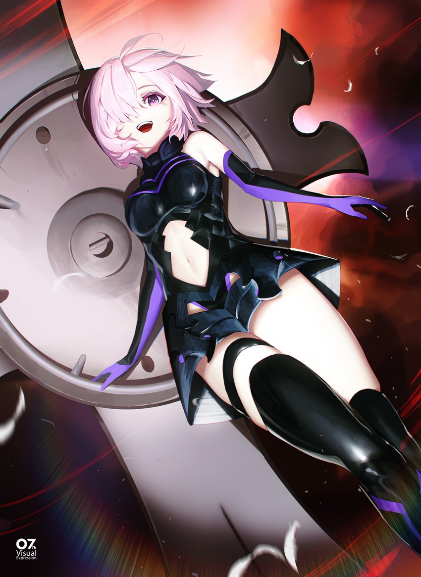 mash kyrielight (fate and 1 more) drawn by costor32