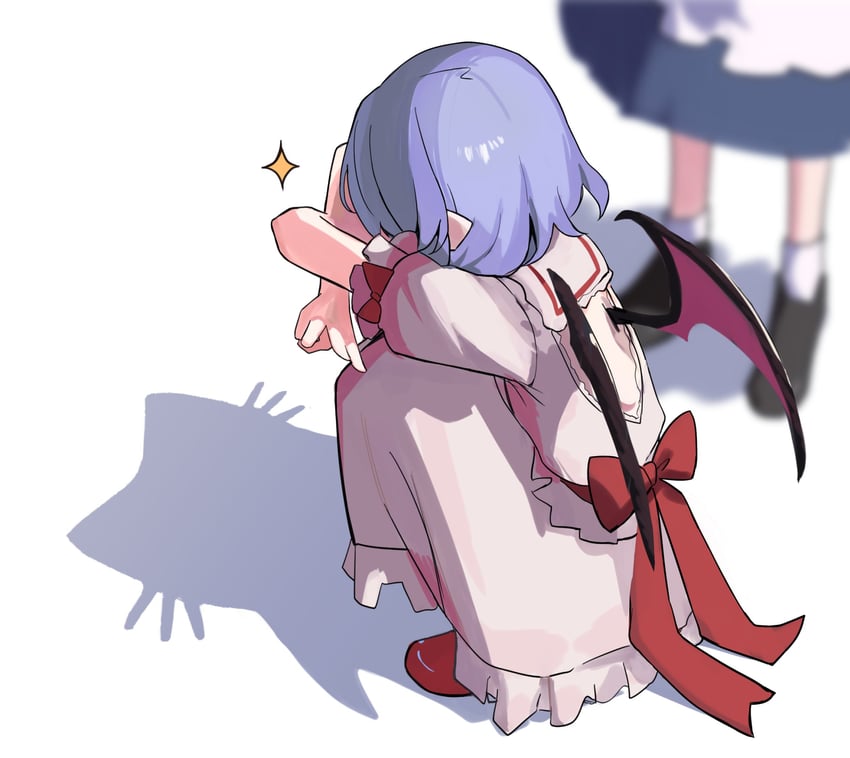 remilia scarlet and izayoi sakuya (touhou) drawn by ririo_(mitsumatario)